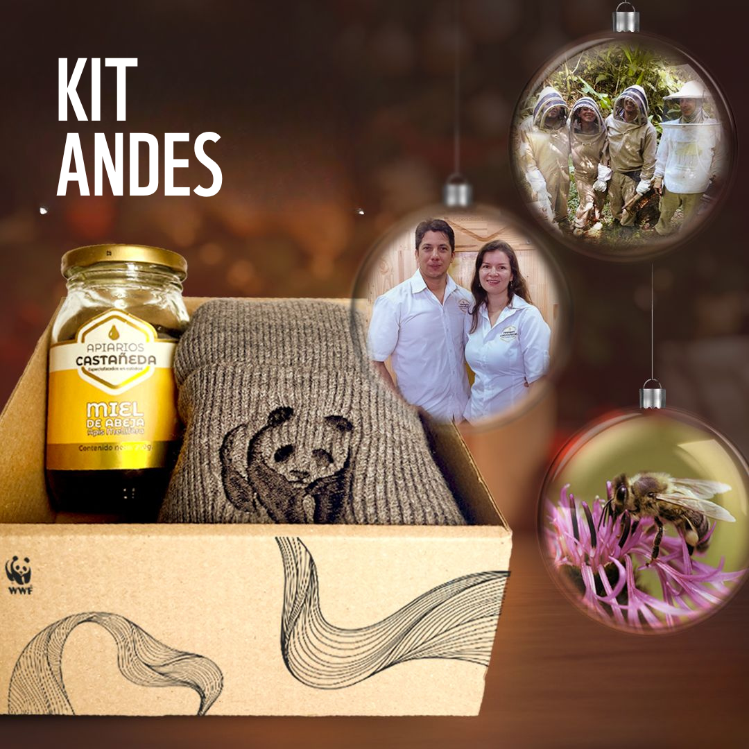 Kit Andes: Miel y Gorro de Montaña WWF