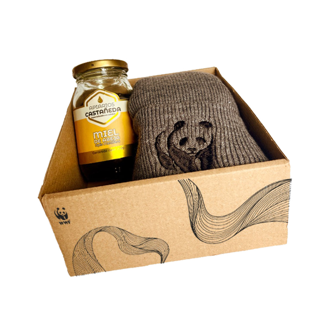 Kit Andes: Miel y Gorro de Montaña WWF