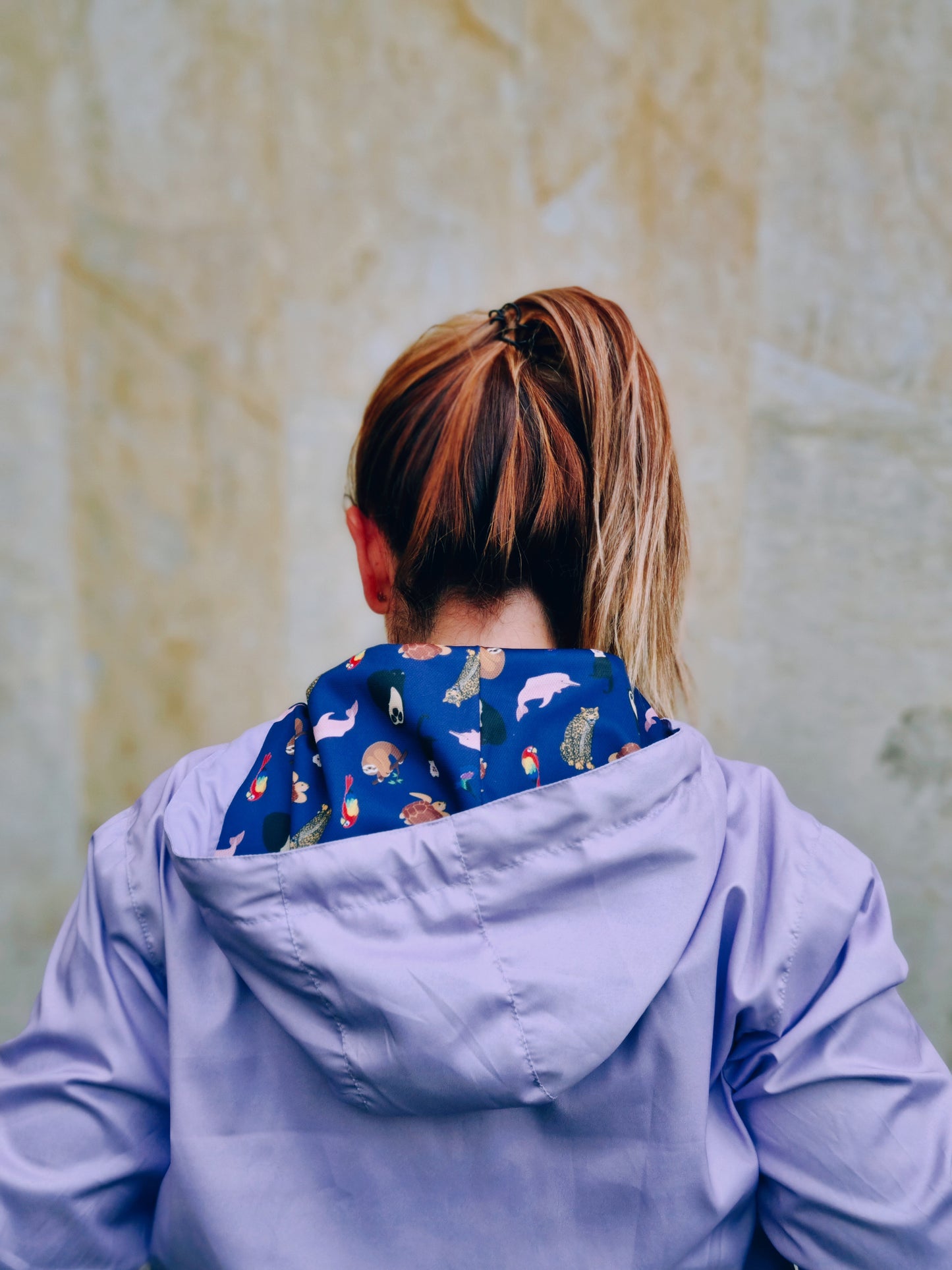 Chaqueta rompevientos unisex WWF Colombia - morada