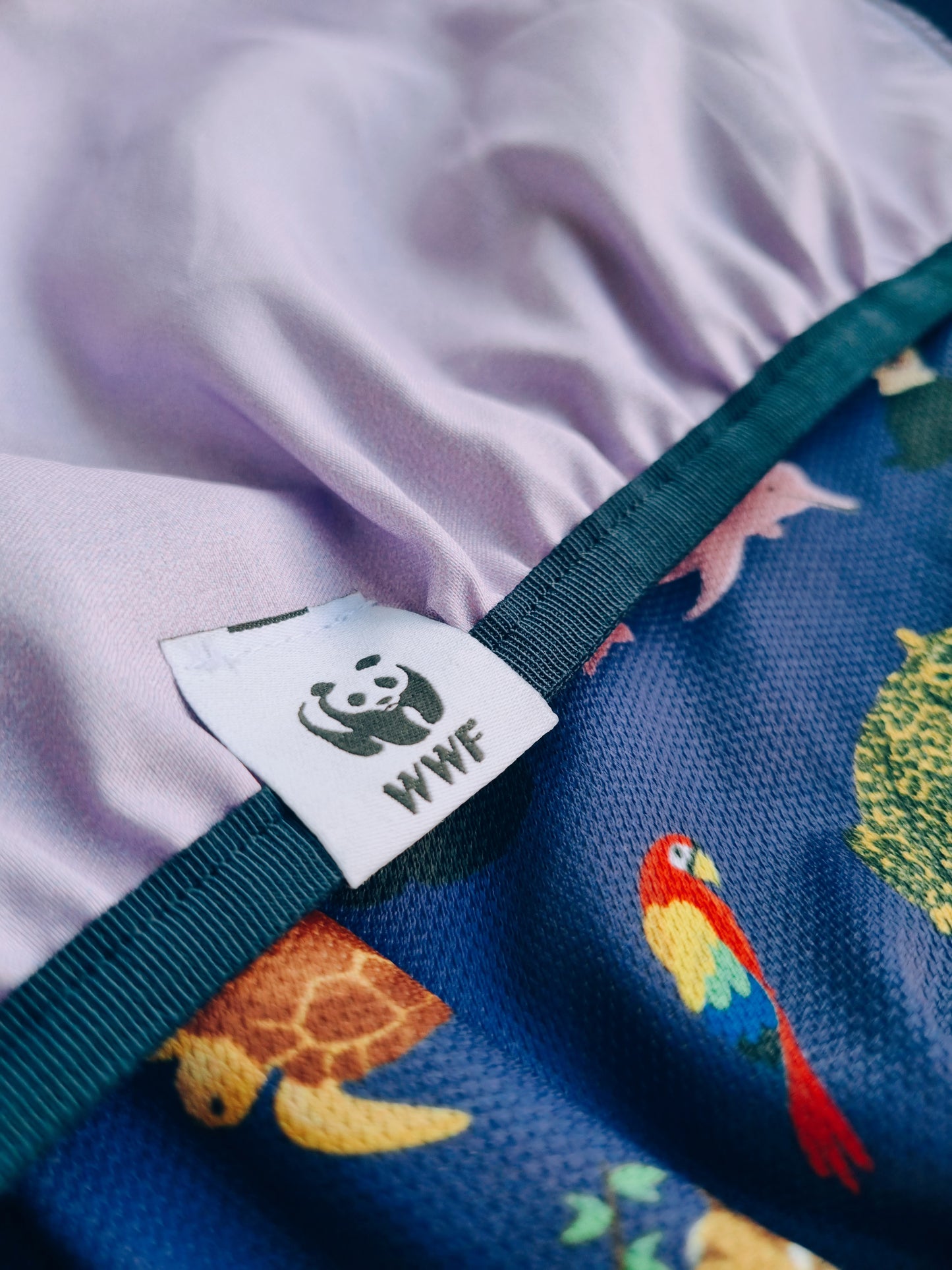Chaqueta rompevientos unisex WWF Colombia - morada
