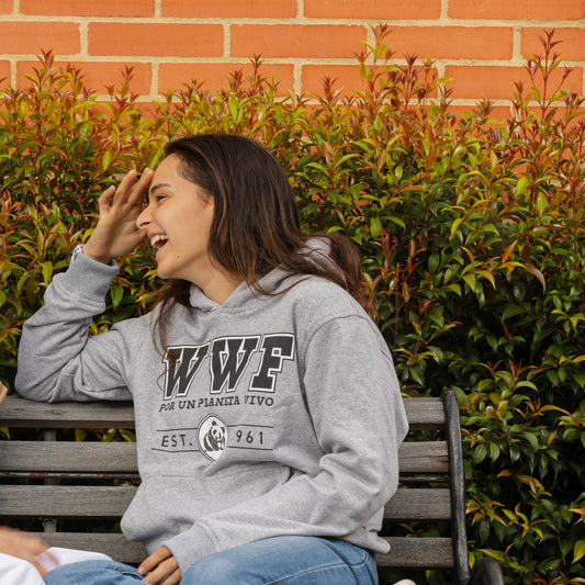 Hoodie estampado universitario WWF Colombia - gris