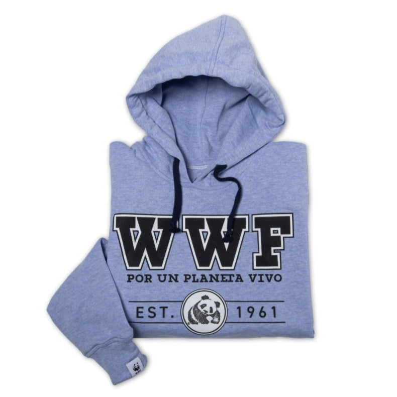 Hoodie estampado universitario WWF Colombia - azul