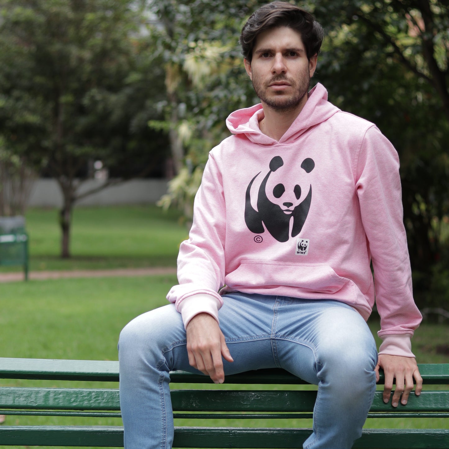 Hoodie estampado WWF Colombia - rosado